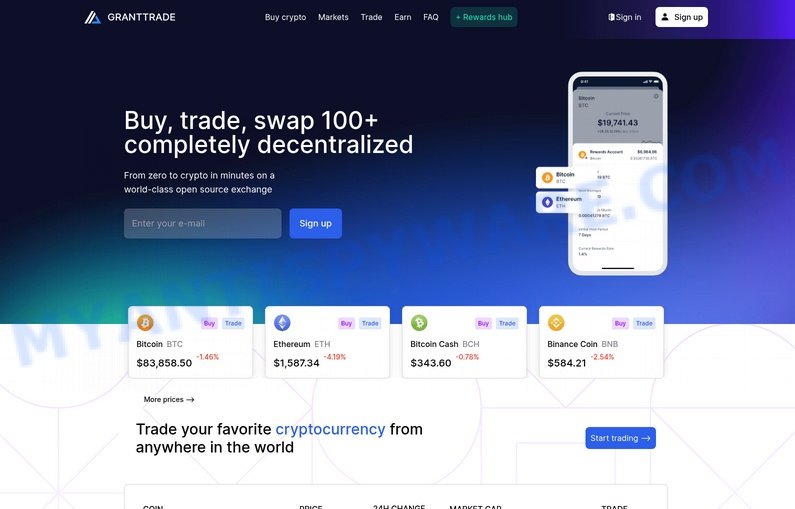 Granttrade.io Elon Musk Scam, Fake EXCHANGE Bitcoin Promo Code