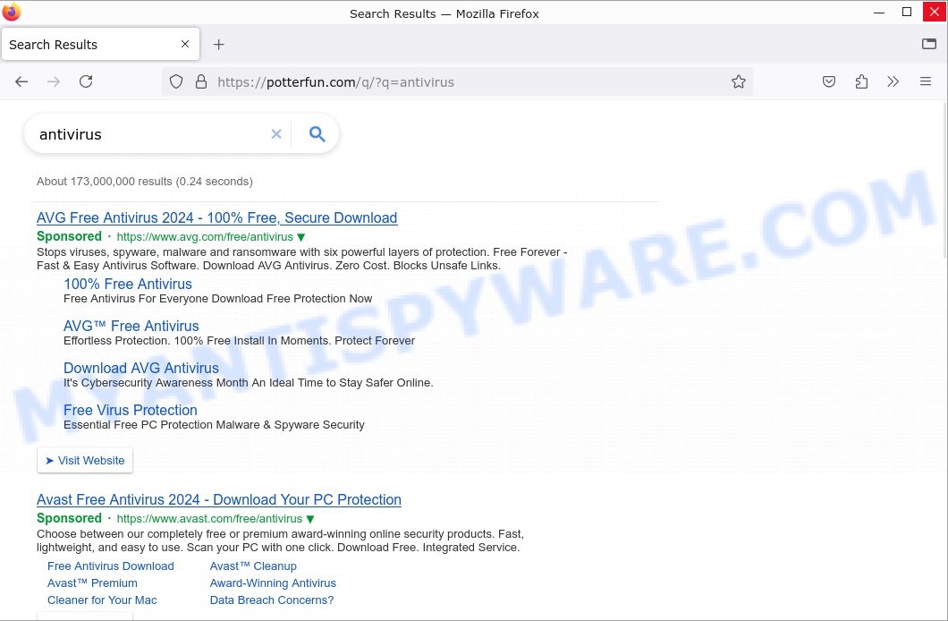 Remove Potterfun.com Redirect Virus: Chrome, Edge, Firefox