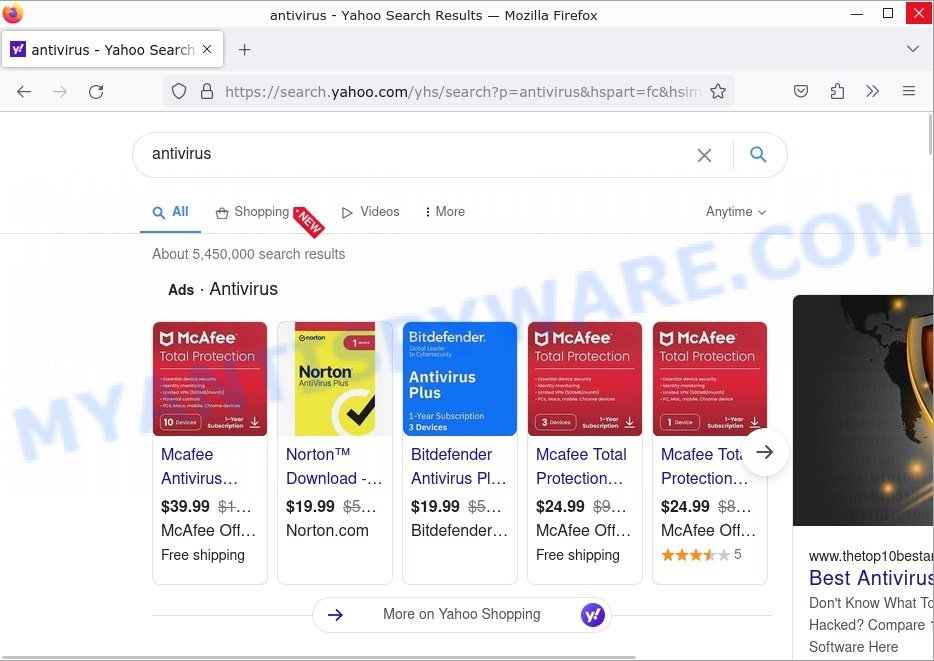 Search.yahoo.com results