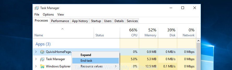 remove Miasfj App - Task Manager